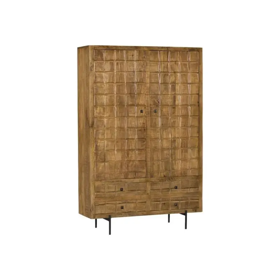 Wandkasten-StarFurn - Kabinet Brandy - 100 cm - naturel