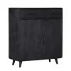 Wandkasten-StarFurn - Kabinet kast Omaha - 100 cm - zwart