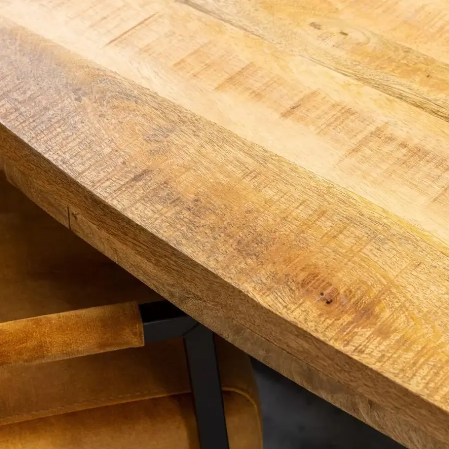StarFurn - Ovale eettafel Denver - 160 cm - naturel