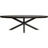 Ovale Eettafels-StarFurn - Ovale eettafel Denver - 210 cm - zwart