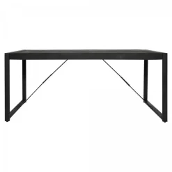 StarFurn - Rechthoekige eettafel Boaz - 200 cm - zwart