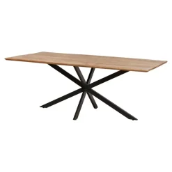 Rechthoekige Eettafels|Houten Eettafels-StarFurn - Rechthoekige eettafel Arlington - 240 cm - naturel