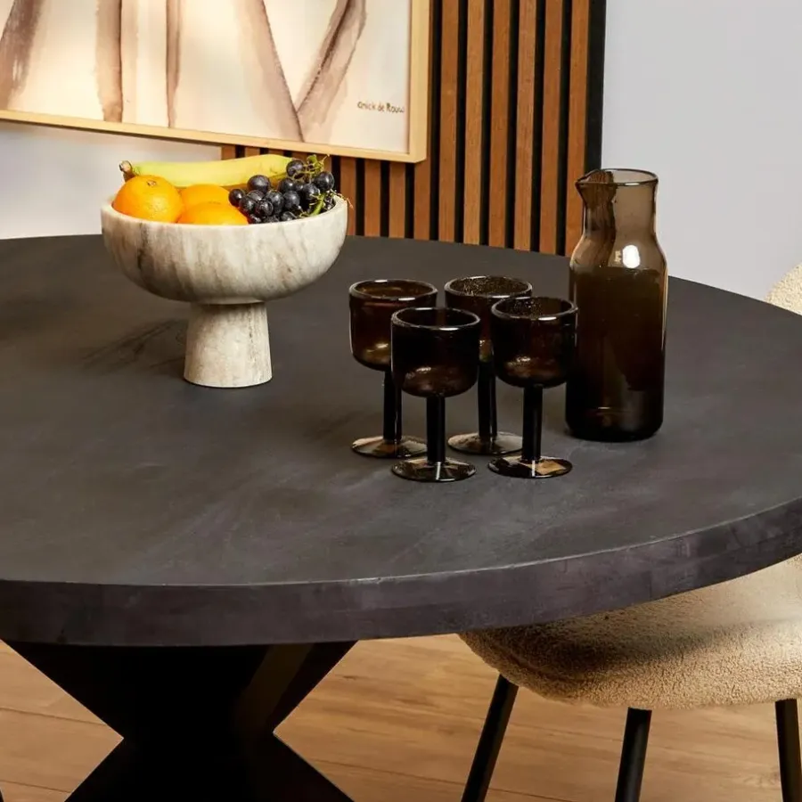 StarFurn - Ronde eettafel Denver - ø150 cm - zwart