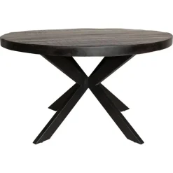 StarFurn - Ronde eettafel Denver - ø130 cm - zwart