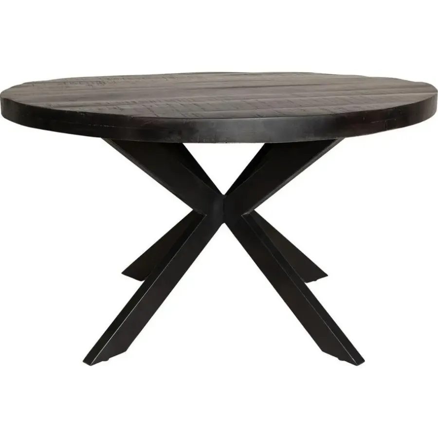 StarFurn - Ronde eettafel Denver - ø130 cm - zwart