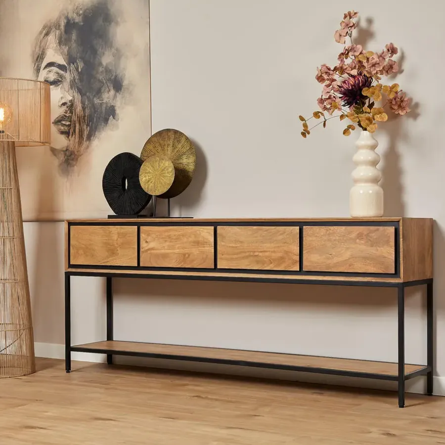 Sidetables-Starfurn - Sidetable RichWood - Bruin - 35x180x76 cm