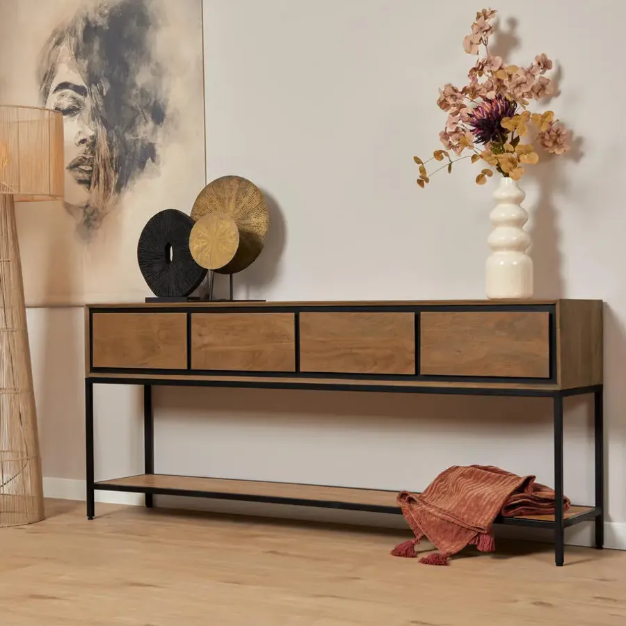 Sidetables-Starfurn - Sidetable RichWood - Bruin - 35x180x76 cm