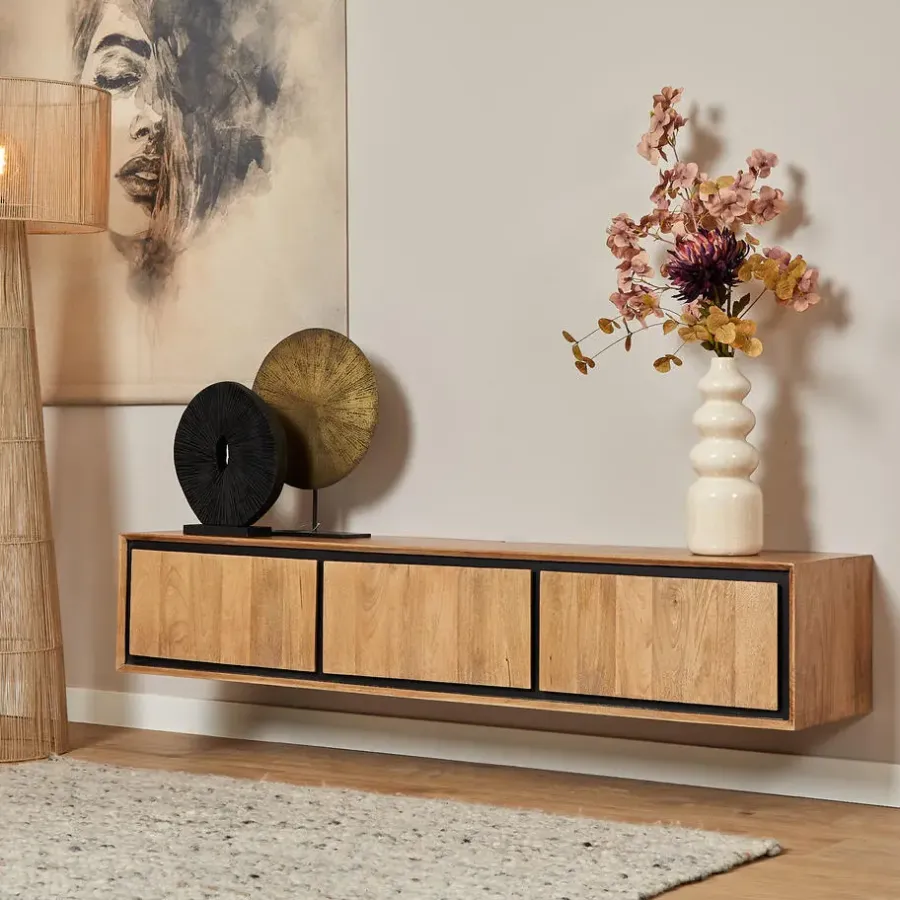 Starfurn - Tv meubel RichWood - Bruin - 35x160x30 cm