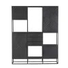 StarFurn - Vakkenkast New York Supreme XXL - 160 cm - zwart