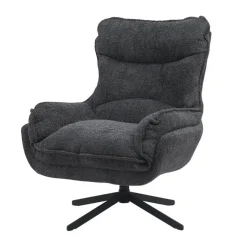 Fauteuils-StarFurn - Vera fauteuil - donkergrijs