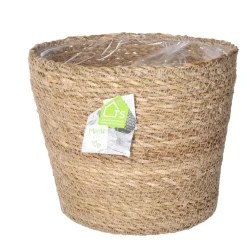 Bloempotten|Bloempotten Voor Binnen-Ter Steege Steege Plantenpot - beige - gevlochten zeegras - 22 x 19 cm