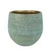 Ter Steege Steege Plantenpot - moderne look - blauw - 22 x 20 cm