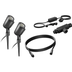 Prikspots-Leen Bakker Steinel Starterset LED-prikspot Spot Garden SC 24V