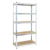IVOL Stellingkast / Magazijnstelling - Zilver - 5 planken