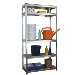 IVOL Stellingkast / Magazijnstelling - Zilver - 5 planken