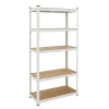 Stellingkasten-IVOL Stellingkast / Magazijnstelling - Wit - 5 planken
