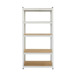 Stellingkasten-IVOL Stellingkast / Magazijnstelling - Wit - 5 planken