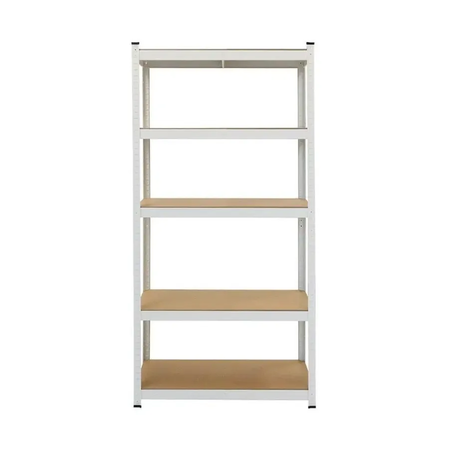 Stellingkasten-IVOL Stellingkast / Magazijnstelling - Wit - 5 planken