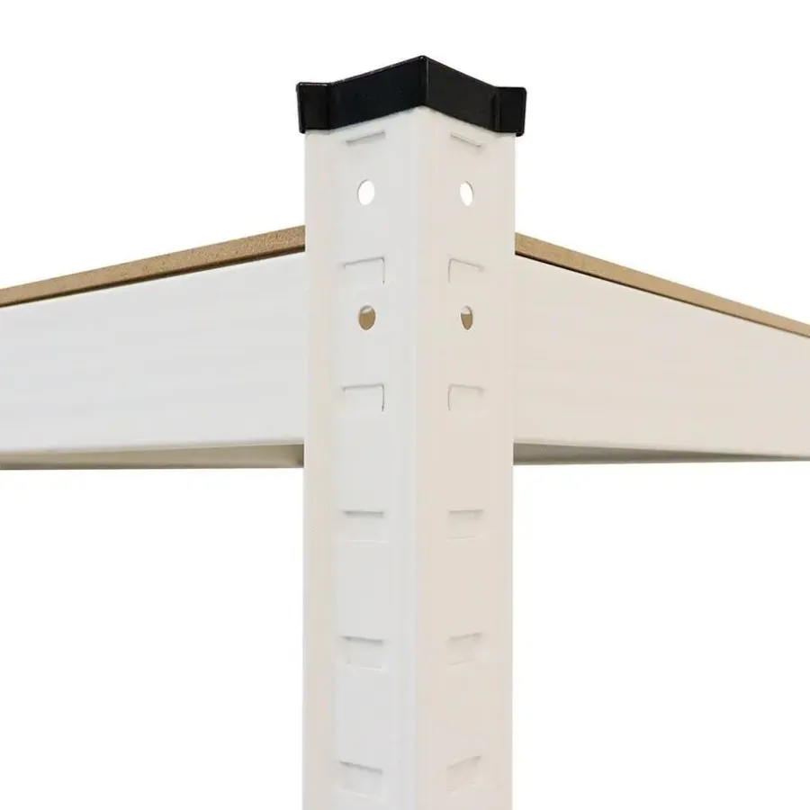 Stellingkasten-IVOL Stellingkast / Magazijnstelling - Wit - 5 planken