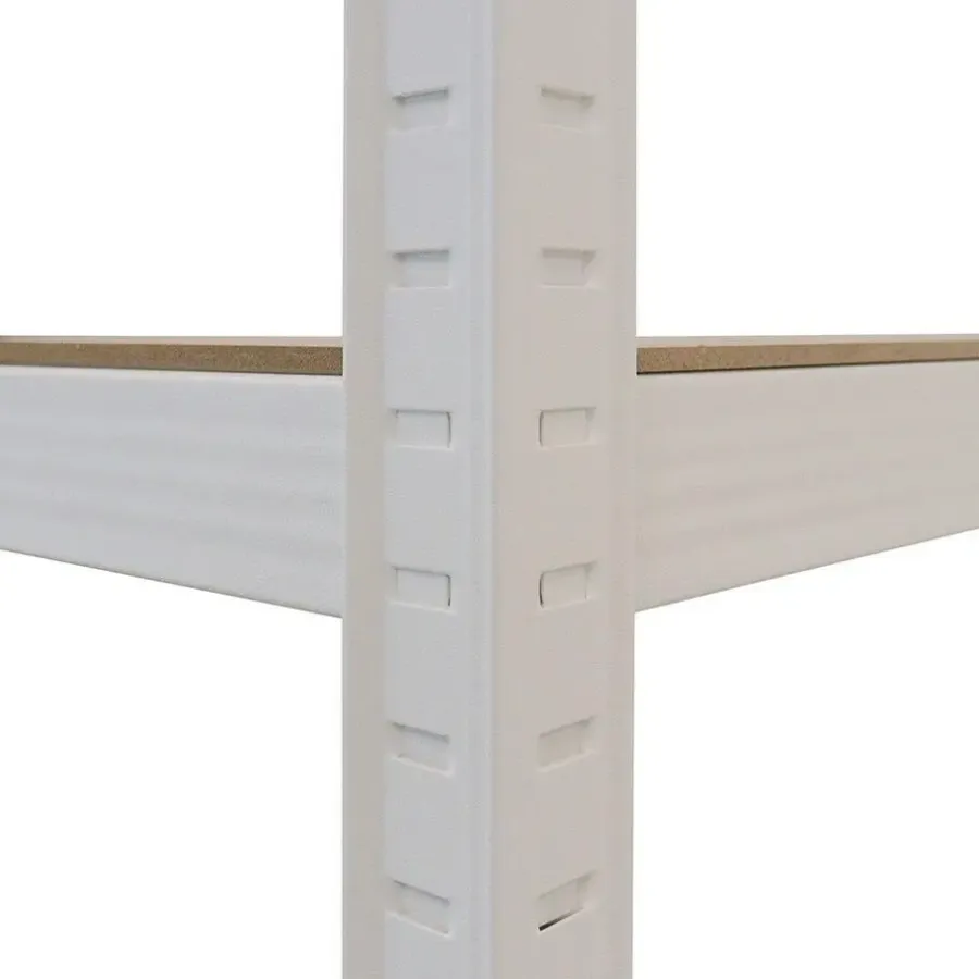 Stellingkasten-IVOL Stellingkast / Magazijnstelling - Wit - 5 planken