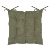 Tuinstoelkussens-Stof Textile stoelkussen - olijfgroen - 38 x 38 x 5 cm