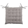 Stof Textile stoelkussen - taupe - 40 x 40 x 4 cm