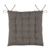 Tuinstoelkussens-Stof Textile stoelkussens - taupe - 38 x 38 x 3.5 cm