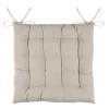 Tuinstoelkussens-Stof Textile stoelkussens - beige - 38 x 38 x 3.5 cm