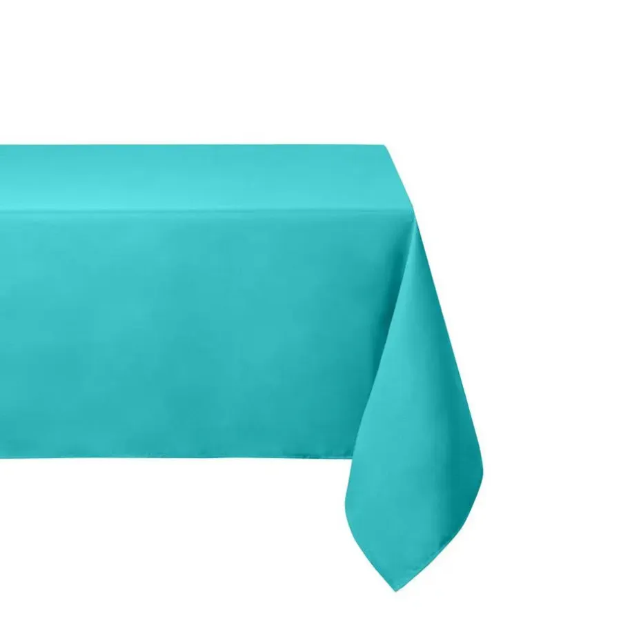Tafelkleden-Stof Textile Tafelkleed - 145 x 240 cm - turquoise - Tafellaken