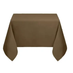 Stof Textile Tafelkleed - 180 x 180 cm - khaki - Tafellaken