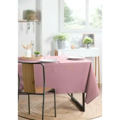 Tafelkleden-Stof Textile Tafelkleed - 145 x 240 cm - oud roze - Tafellaken