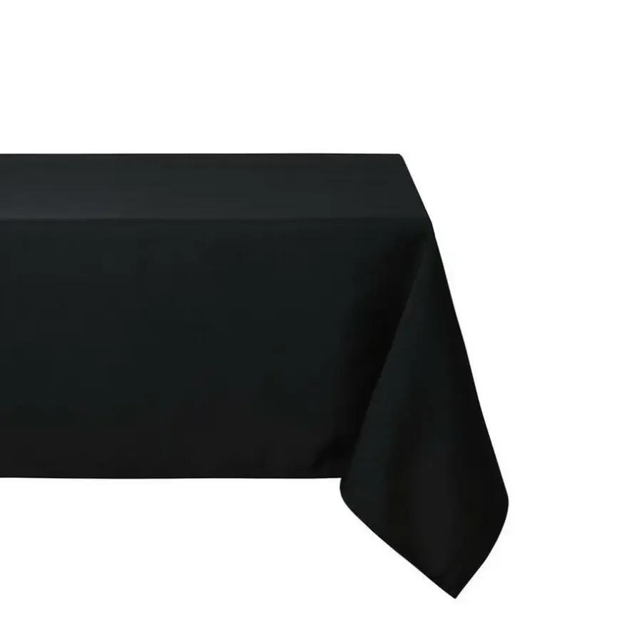 Stof Textile Tafelkleed - 145 x 240 cm - zwart - Tafellaken