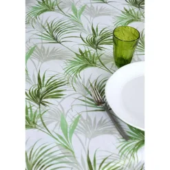 Tafelkleden-Stof Textiles Tafelkleed - 145 x 240 cm - palmbladeren Tafellaken