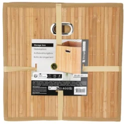 Opbergmanden-Storage Solutions Storage Solution Opbergmand/kastmand - 28L - naturel - 31 x 31 cm