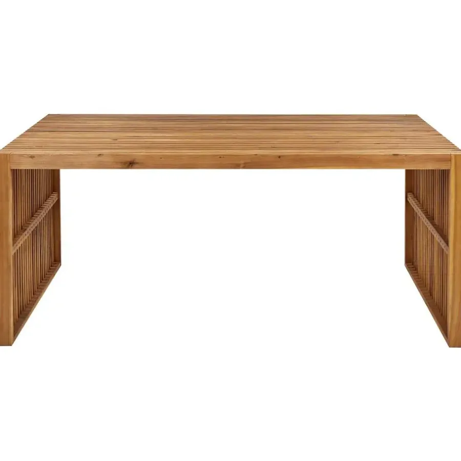 Beliani SULZANO - Tuintafel - Lichthout - Acaciahout