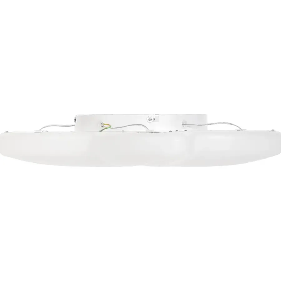 Plafondlampen-Beliani SURNA - Plafondlamp LED - Wit - Acryl