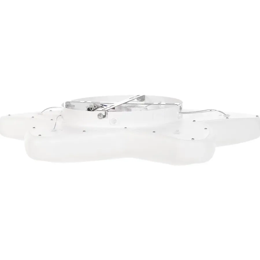 Plafondlampen-Beliani SURNA - Plafondlamp LED - Wit - Acryl