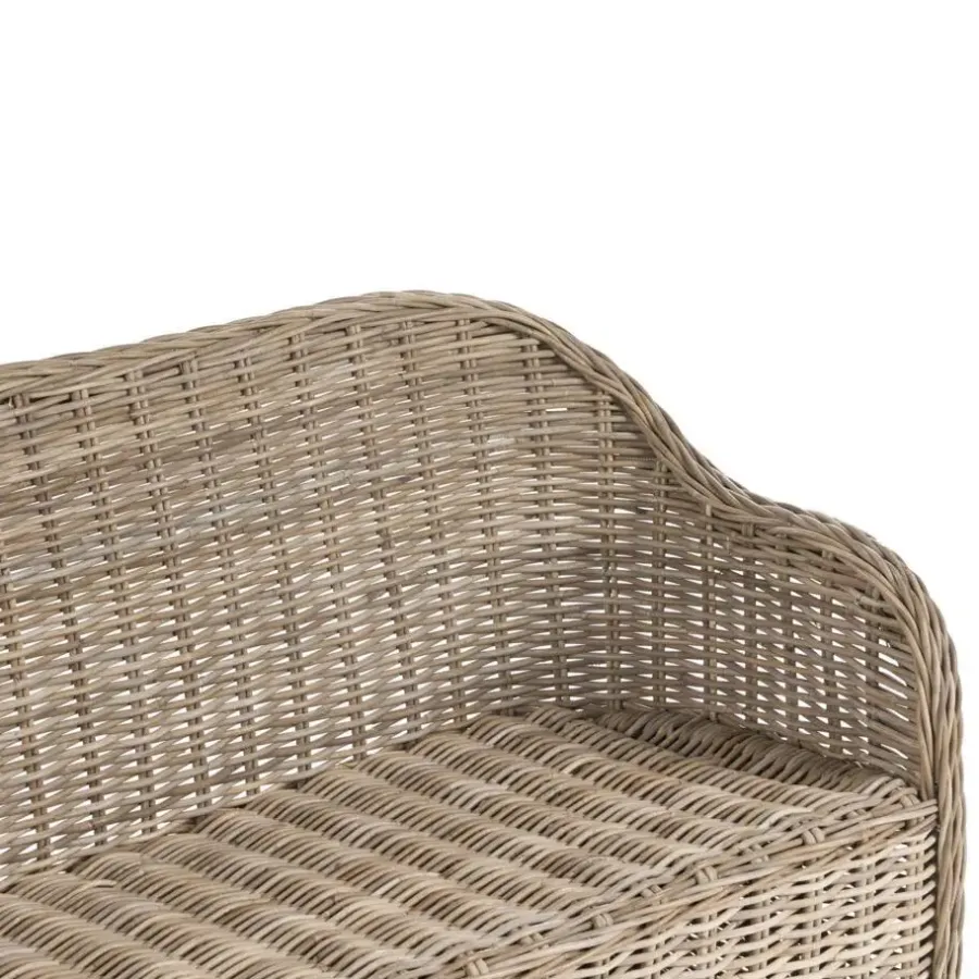 Loungebanken-Leen Bakker SUSUA - Tuinbank - Gebroken wit - 150 cm - Rotan