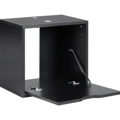 Wastafelkasten-Leen Bakker SUZANO - Badkamermeubel - Zwart - 44 x 40 cm - MDF