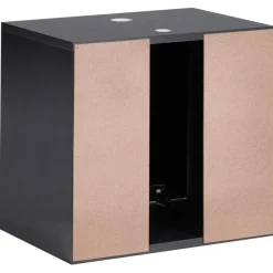 Wastafelkasten-Leen Bakker SUZANO - Badkamermeubel - Zwart - 44 x 40 cm - MDF