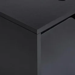 Wastafelkasten-Leen Bakker SUZANO - Badkamermeubel - Zwart - 44 x 40 cm - MDF