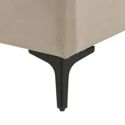 Twijfelaars-Beliani SUZETTE - Tweepersoonsbed - Beige - 140 x 200 cm - Polyester