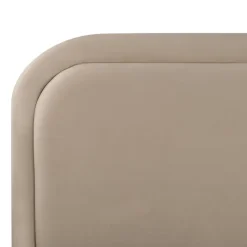 Twijfelaars-Beliani SUZETTE - Tweepersoonsbed - Beige - 140 x 200 cm - Polyester