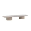 Svea - Antonio ovale salontafel - 60 x 190 cm - marmerlook