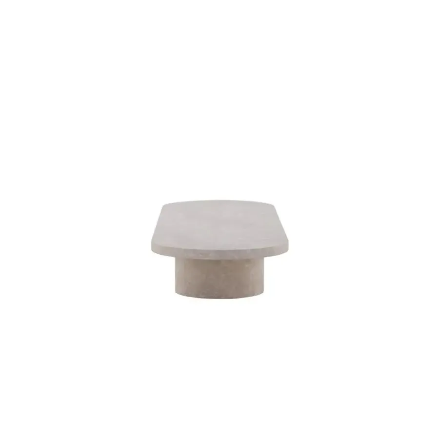 Svea - Antonio ovale salontafel - 60 x 190 cm - marmerlook