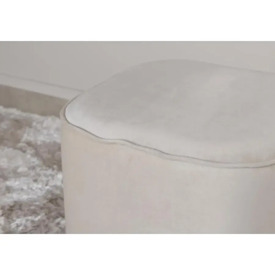 Poefen-Svea - Arlo poef - velvet - beige