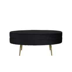 Svea - Axel hocker - velvet - zwart