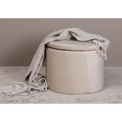 Svea - Blaze poef - velvet - beige