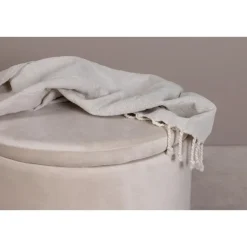 Svea - Blaze poef - velvet - beige