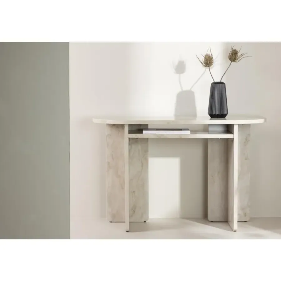 Sidetables-Svea - Carlo sidetable - 120 cm - marmerlook